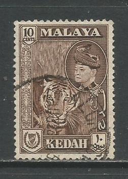 Malaya-Kedah   #88  Used  (1957)  c.v. $0.50