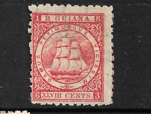 BRITISH GUIANA 1866-71  48c    SHIP  MNG  P10   SG 105