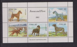 Ireland   #563-567a  MNH  1983  sheet  dogs  drawings