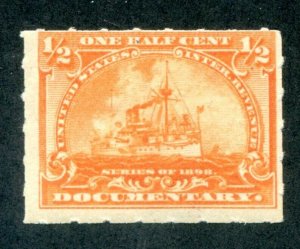 US Scott #R161  1/2 Cent Battleship Revenue Mint Never Hinged. . Free Shipping.