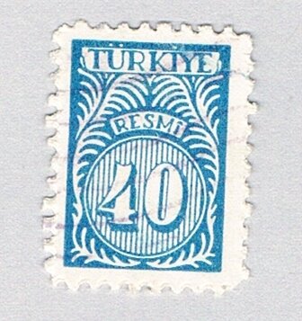 Turkey O48 Used Numeral 40 1957 (BP74708)