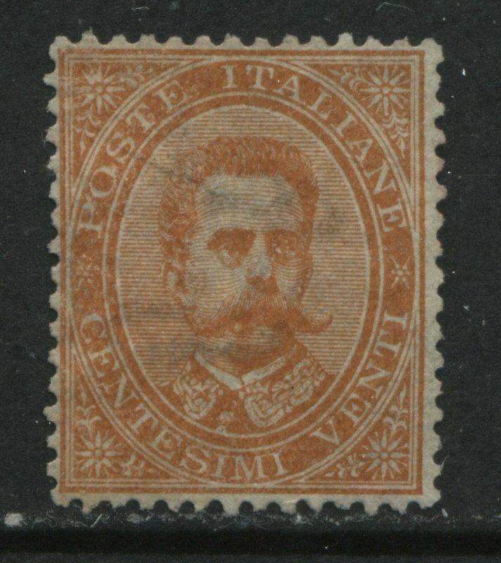 Italy 1879 20 centemisi orange unused no gum