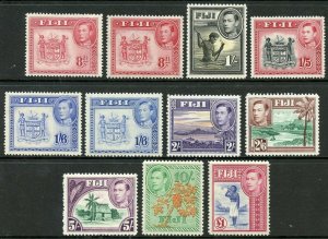 FIJI  SCOTT#117/31B PERF VARIETIES INCLUDED  MINT HINGED AND NH SCOTT  $216.90+