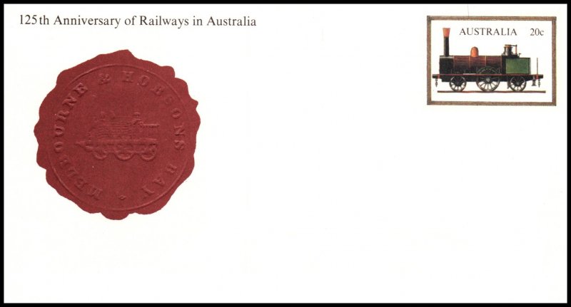 Australia Railways Postal Stationary Unused VF