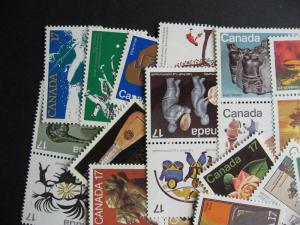 CANADA stock breakup 50 MNH all different stamps Part 2 of 4 check them out!