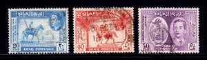 Iraq - Scott #130-132 - Used - Small thin LL #130 - SCV $11