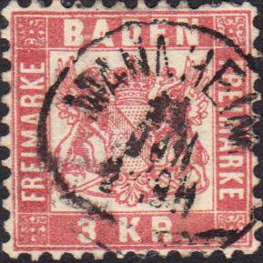 Germany -Baden #27 Used