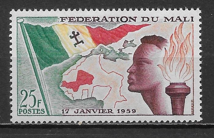 Mali 1 Founding Federation of Mali single MNH