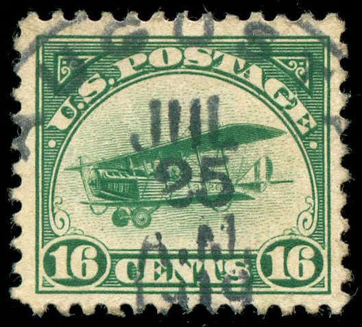 momen: US Stamps #C2 Used Airmail XF