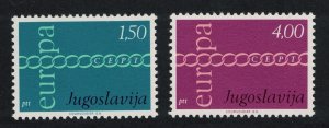 Yugoslavia Chain of Os Europa 2v 1971 MNH SG#1455-1456