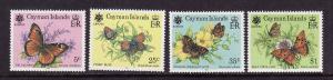 Cayman Is.-Sc#624-7-unused NH set-Insects-Butterflies-1990-