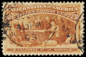 U.S. COLUMBIAN ISSUE 239  Used (ID # 112537)