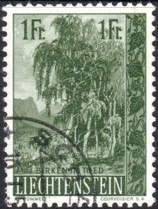 Liechtenstein #314  Used - Birches (1957)