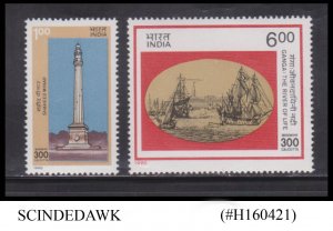 INDIA - 1990 CALCUTTA TRICENTENARY 2V MNH