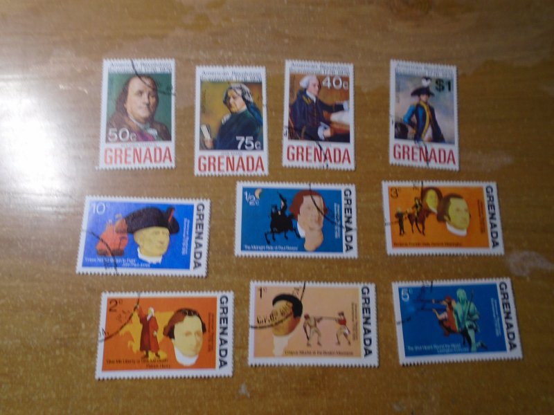 Grenada  #  628-33/C29-32   used