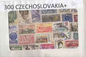 A Nice Selection Of 300 Mixed Condition Stamps From Czechoslovakia  #02 CZE300f