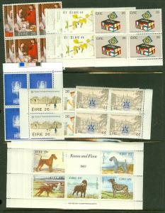 EDW1949SELL : IRELAND Beautiful collection of ALL DIFF VFMNH Blks of 4 Cat $1835