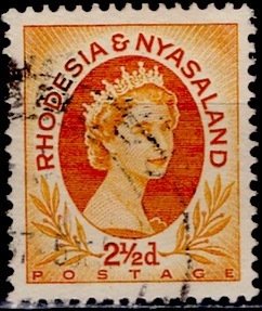 Rhodesia; 1958: Sc. # 143B: Used Single Stamp