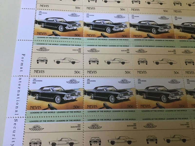 Nevis Buick Riviera  Classic Motor Car MNH full  stamps sheet 49540