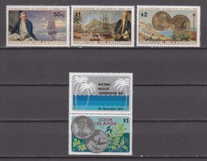 J40992 JL Stamps 1977,78 cook islands mnh #479, 480-2