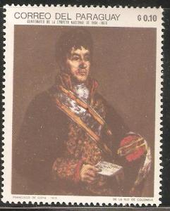 Paraguay  MNH Art  Francisco De Goya 1815