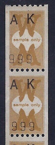 Cinderella S&H Green Stamp Test / Dummy Sample Only Strip of 6 Mint NH