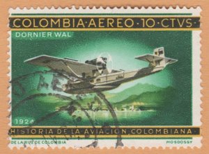 AIRMAIL STAMP FROM COLOMBIA 1965. SCOTT # C472. USED. # 3