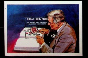 TURKS & CAICOS ISL. Sc 526 NH SOUVENIR SHEET OF 1982 - ROOSEVELT