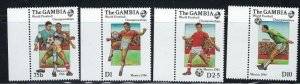 Gambia 615-18 MNH 1986 World Cup Soccer