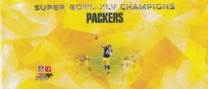 Green Bay Packers Super Bowl XLV Event Cover + Sighed Picture of Brett Farve