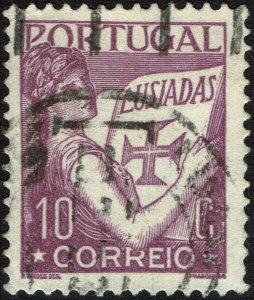 Portugal #500  Used - 10c dark vio Portugal and Lusiads (1931)