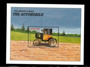 Lesotho 2001 - Automobiles / Cars  - Souvenir Stamp Sheet - Scott #1253 - MNH