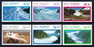 New Zealand 1992 Glaciers Complete Mint MNH Set SC 1104-1109