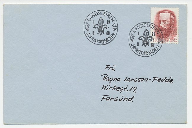 Cover / Postmark Norway 1968 National Camp Jørstadmoen