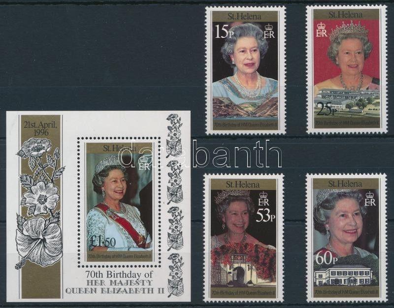 St. Helena stamp Queen Elizabeth II set + block MNH 1996 WS234784