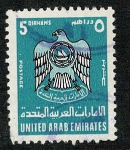 United Arab Emirates #103 used 3d eagle