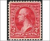 USA 1895 Used SC266 George Washington Carmine 2 Cent 1895*STOCK IMAGE*