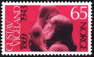 NORWAY 1969 ART Sculpture: Vigeland - 100. Short, MNH