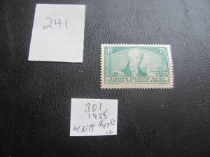 FRANCE 1935 MNH SC 301 SET XF $47.50 (241) NEW COLLECTION.