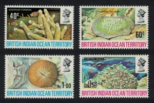 BIOT Corals 4v 1972 MNH SG#41-44