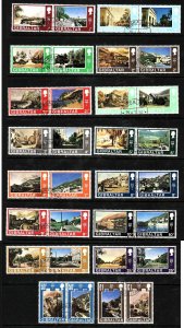 Gibraltar-Sc#241-72- id5-used set in pairs-Local scenes-1971-