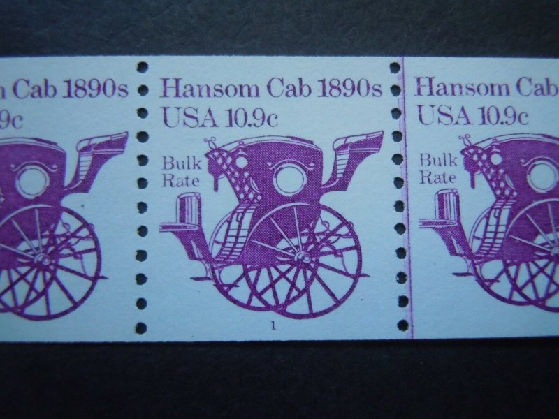 #1904 10.9c Hansom Cab PNC3 #1 MNH OG VF