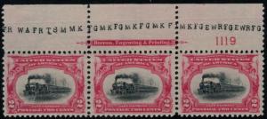 295 VF/XF OG NH, w/PF (03/08) CERT, Plate Strip of 3..MORE.. gg0471