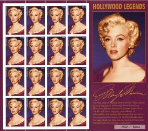 Grenada 1995 - Monroe Special Legend - Sheet Of 16 Stamps - Scott #2468 - MNH