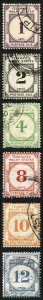 Malay States SGD1w/D6w 1924 Post Due set wmk crown to left