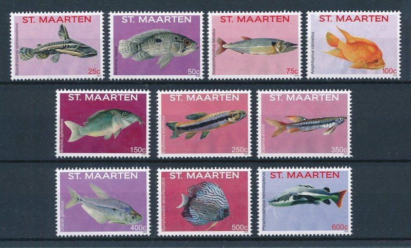 [110502] St. Maarten 2015 Marine life fish  MNH