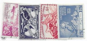 Fiji #141-144 Stamp CAT VALUE $9.85