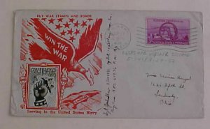 US in ICELAND PICTORIAL   PATRIOTIC 1945 SEPT. 17   REYKJAVIK  APO 610 CROSBY