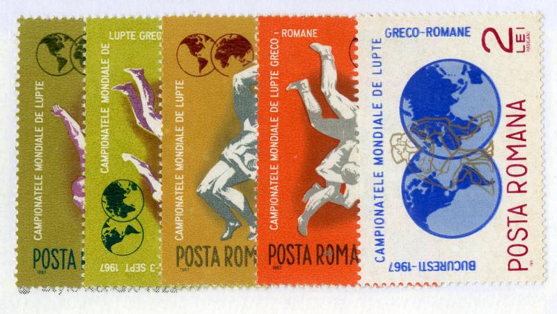 ROMANIA 1945-1949 MNH SCV $2.00 BIN $1.00 SPORTS / WRESTLING