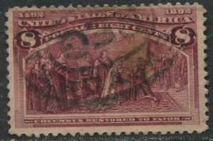 236 8c Columbian Exposition Used